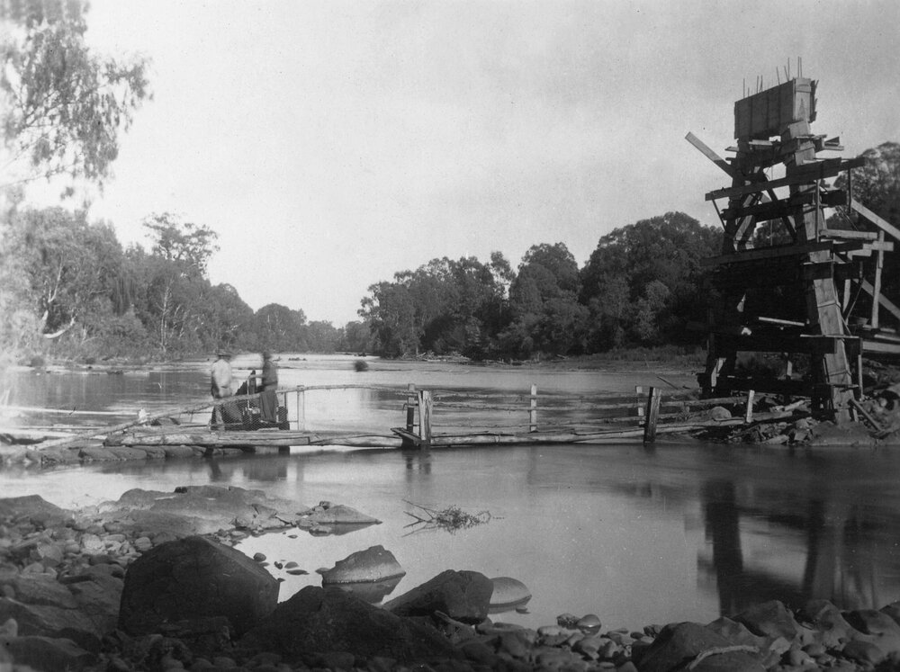 Construction of Thornton Bridge, Goulburn River