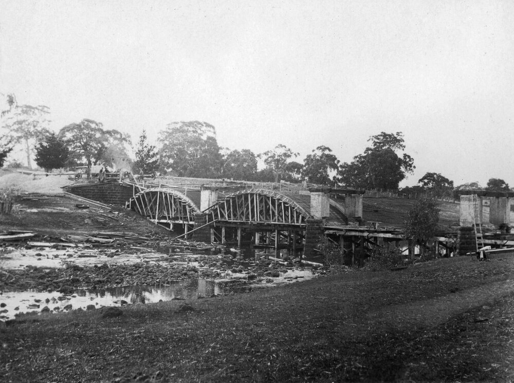 Construction of Wannon Bridge, Wannon, Victoria