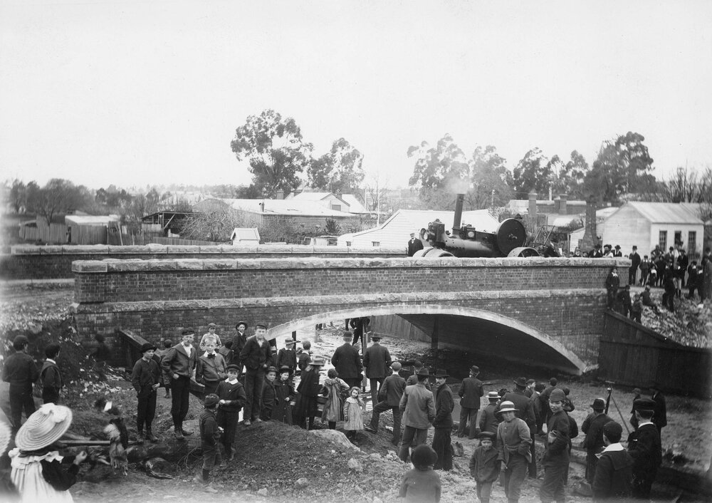 Booth St. Bridge, Bendigo, load test