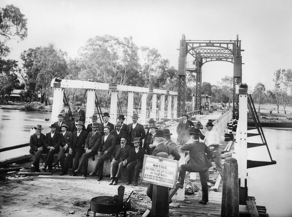 Barham-Koondrook Bridge, near completion