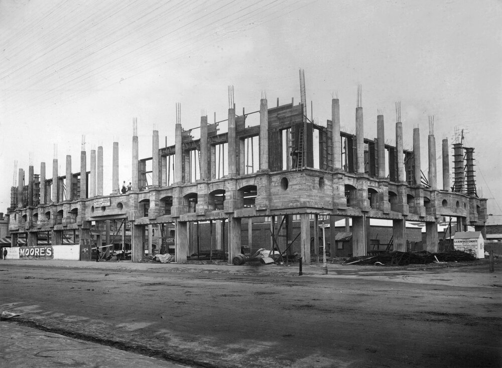 Construction of Moore's Building, Gouger Street, Adelaide