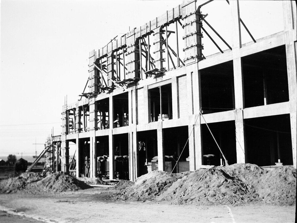 Construction of Dennys Lascelles Austin Wool Store, Geelong