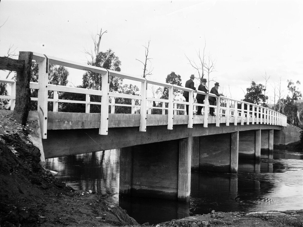 Cremona Bridge over the Goulburn River at completion
