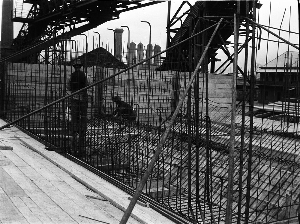 Construction of Metropolitan Gas Works, West Melbourne