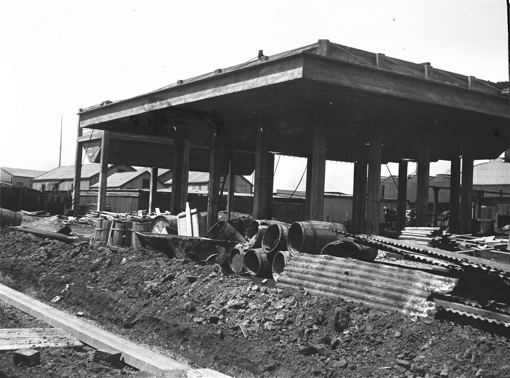 Construction of Metropolitan Gas Works, West Melbourne