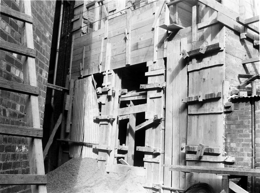 Construction of Denyer's Building Swanston St, Melbourne
