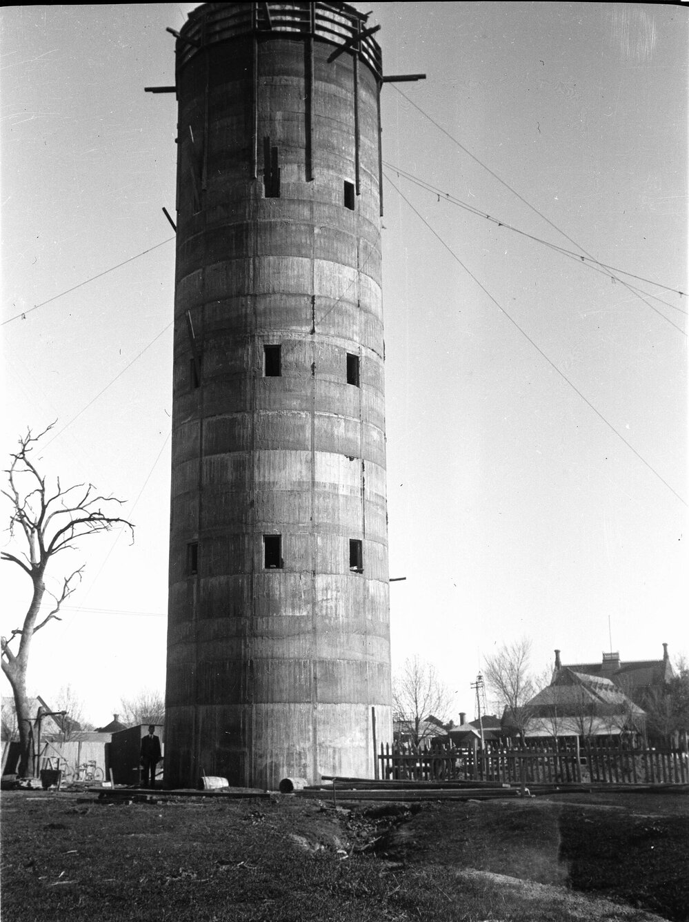 Construction of Rochester Water Tower, Campaspe Street, Rochester, Victoria