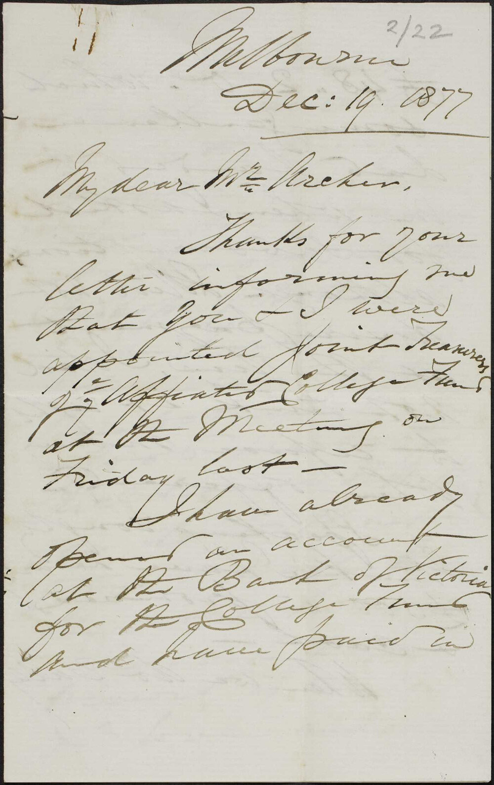 BROWNLESS, A.C. University of Melbourne.