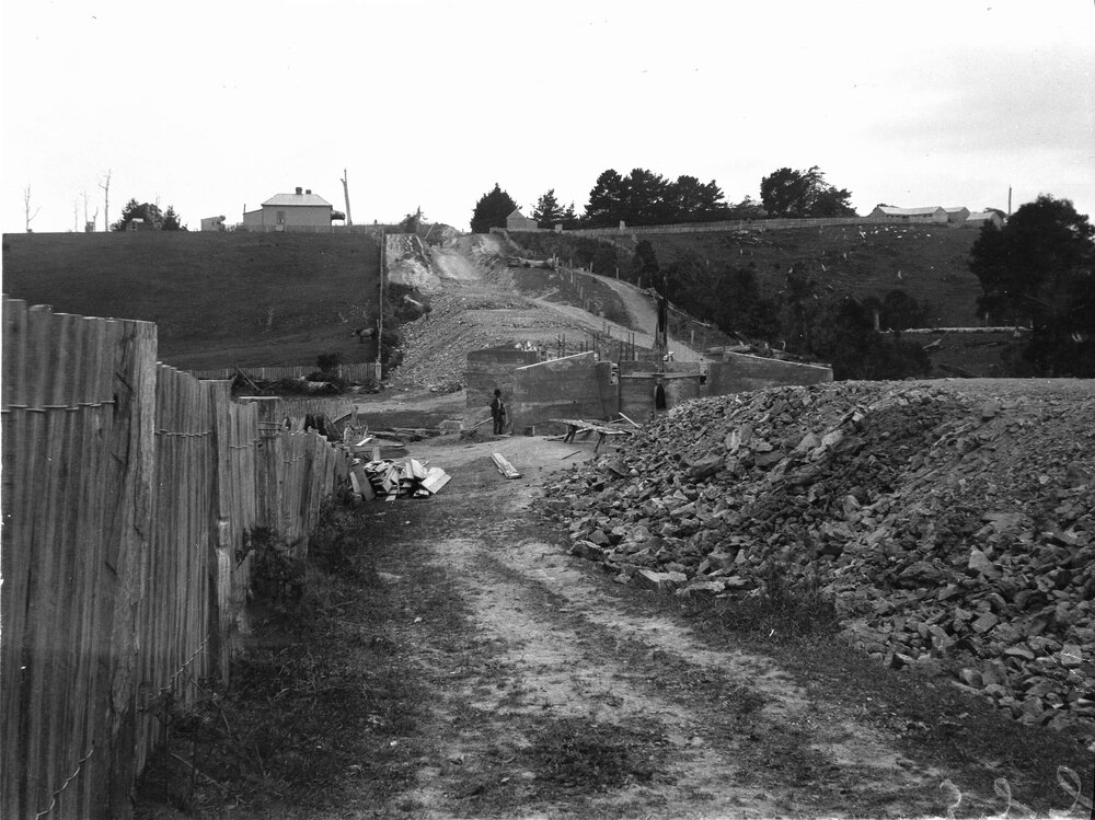 Construction of Fish Creek Bridge, Gippsland, Victoria