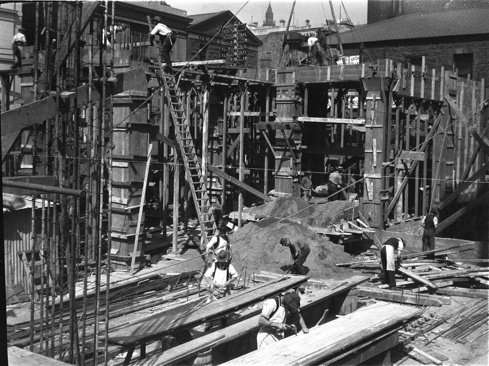 Construction of Elizabeth House, Elizabeth Street, Melbourne