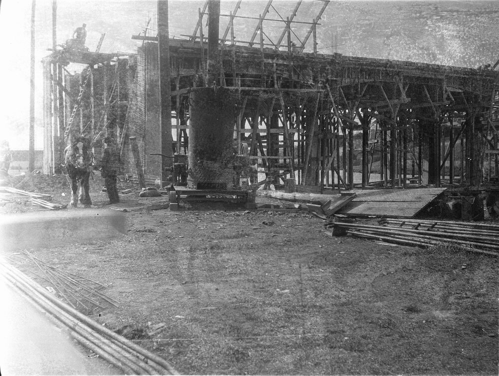 Construction of Footscray Bridge, Melbourne