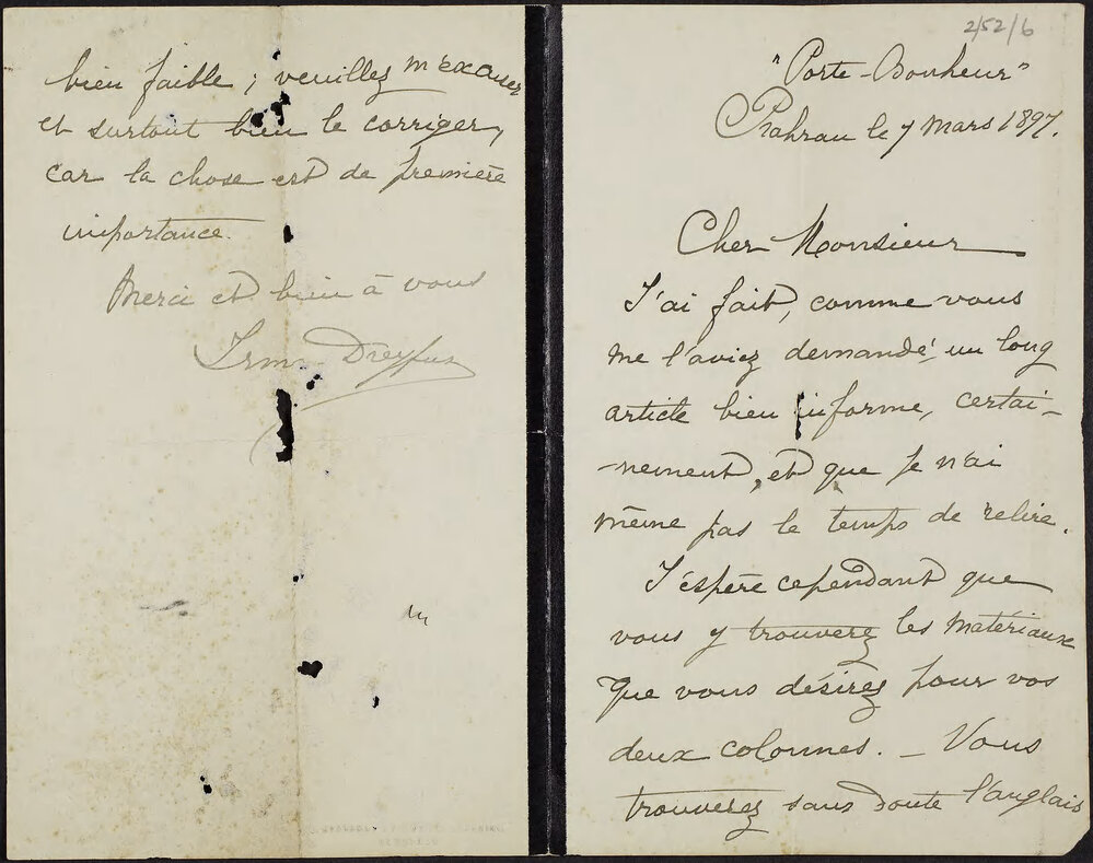 DREYFUS, Irma (see also Aarons), "Porte-Bonheur", Prahran.