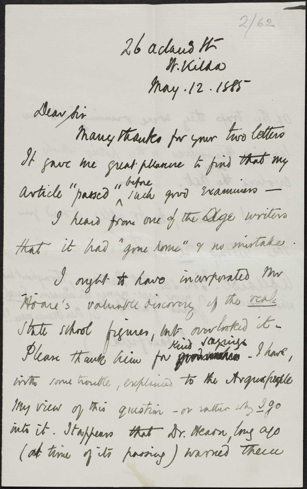 FAIRFIELD, C. 26 Acland Street, St Kilda.