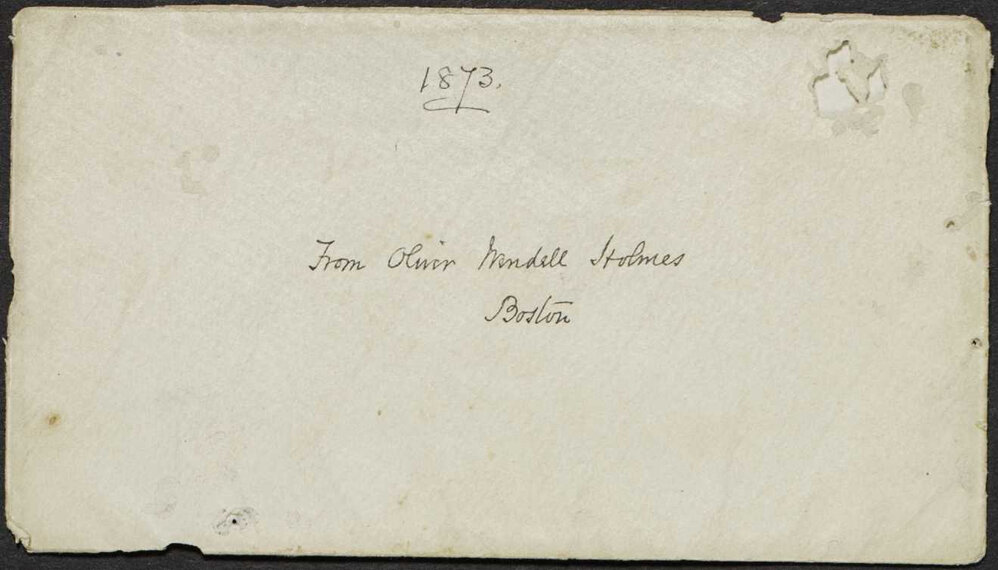 HOLMES, Oliver Wendall, Boston