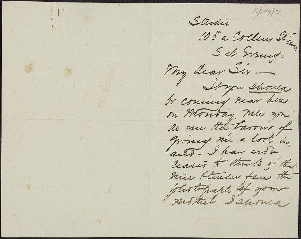 LEWIS, E. Goodwin, studio, 105A Collins St East