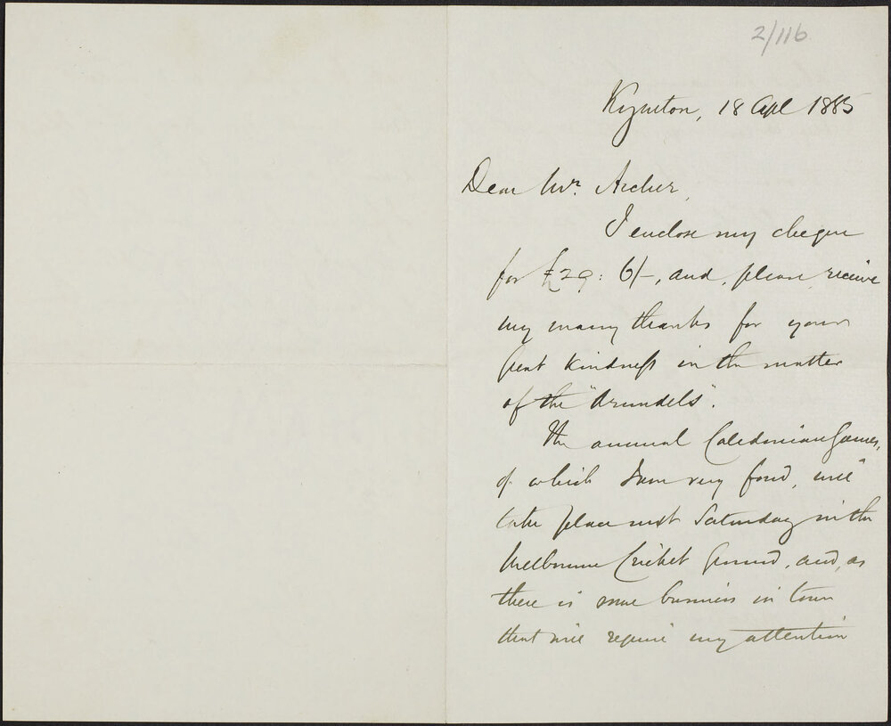 MacDONALD, A. Kyneton.