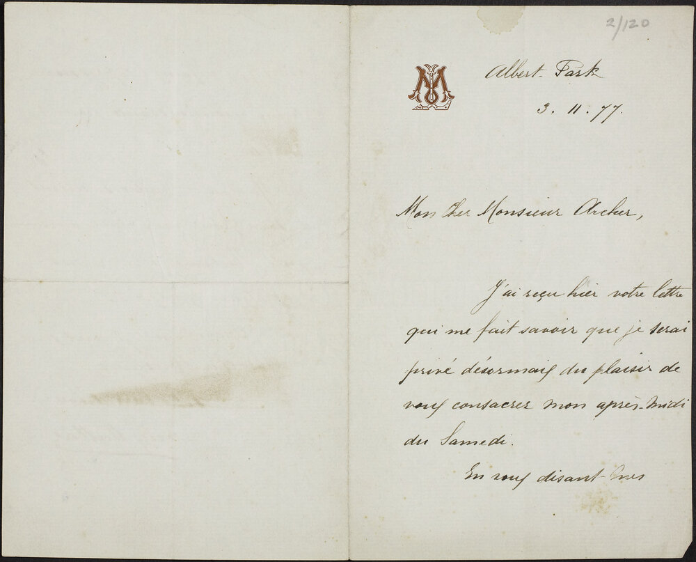 MALLAR, Louis, Albert Park.