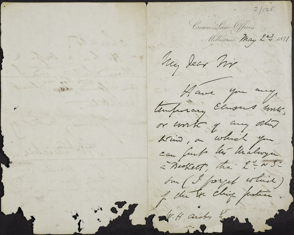 MICHIE Archibald, Crown Law Offices, Melbourne.