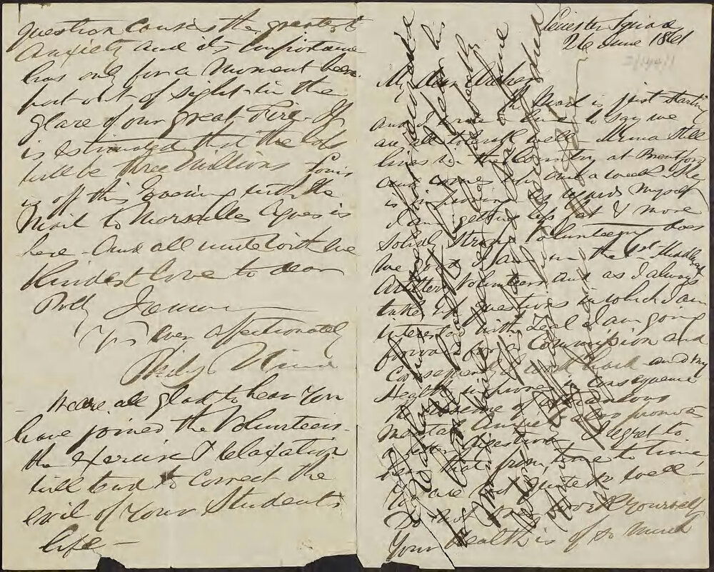 NIND, Philip (Mrs Archer's brother), London.