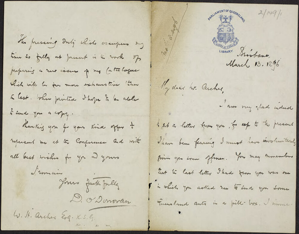 O' DONORAN, D., Brisbane