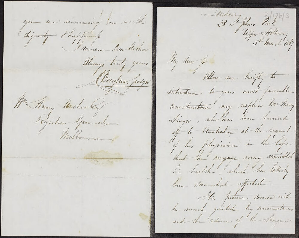 SINGER, C. Douglas, no address.