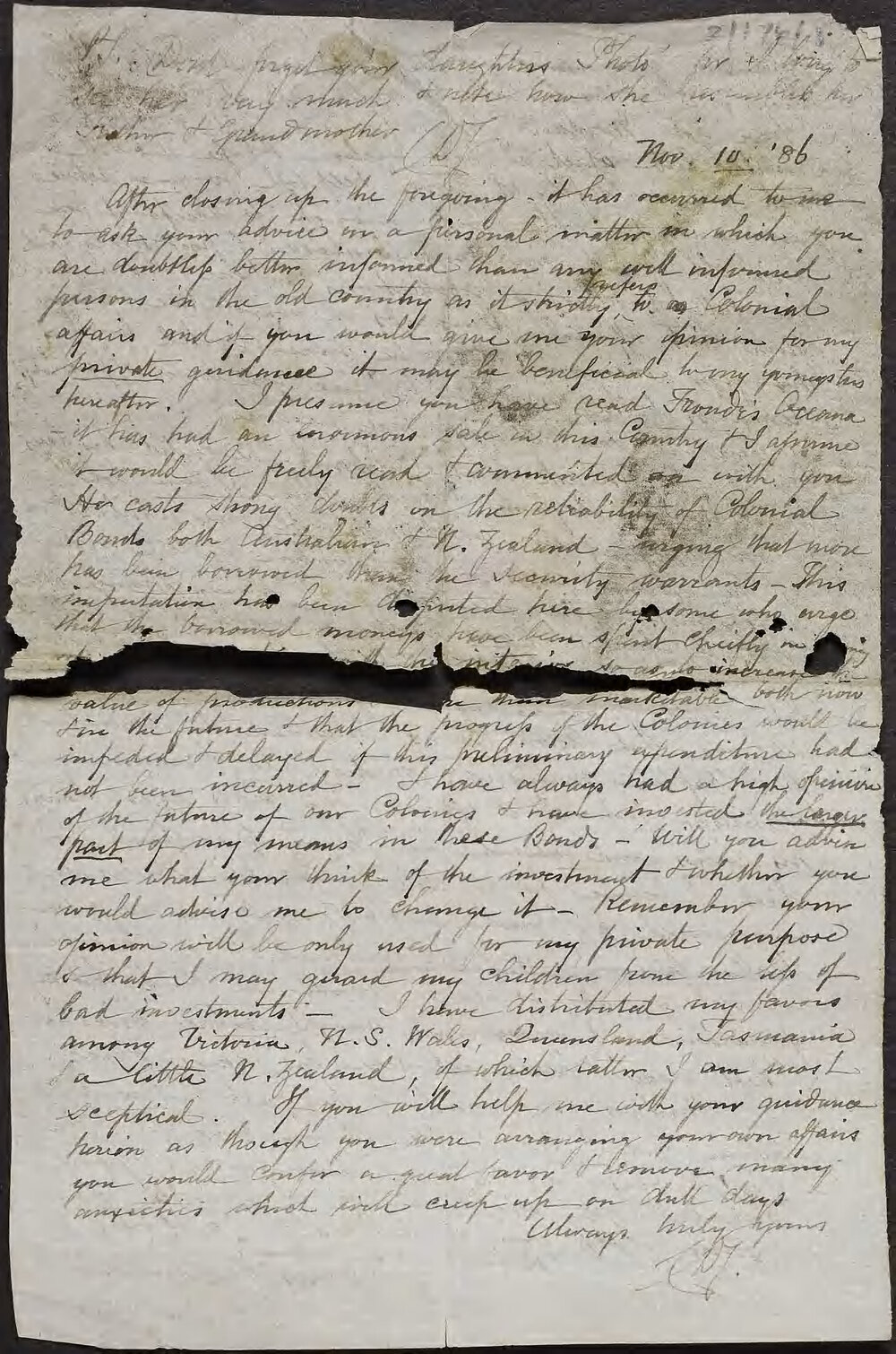 SINGER, C. Douglas, 53 The Common, Upper Clapton, London.