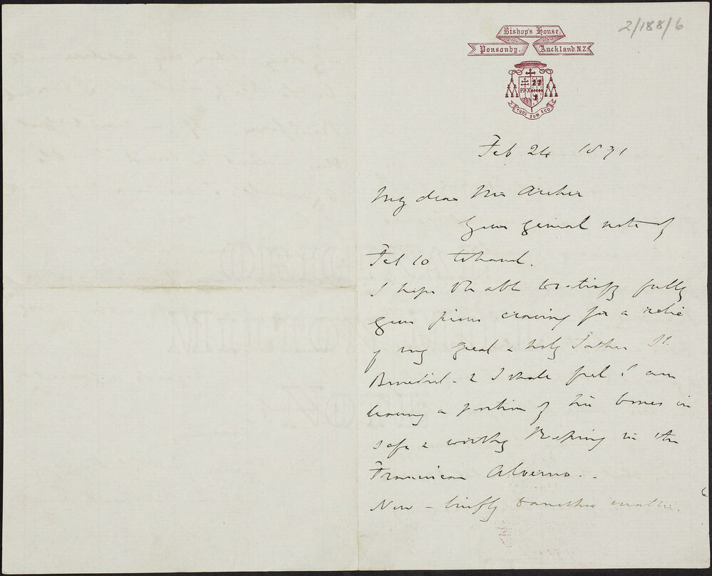 SUCH, John Edmund, (Bishop of Auckland) Bishop's House, Ponsonby, Auckland.