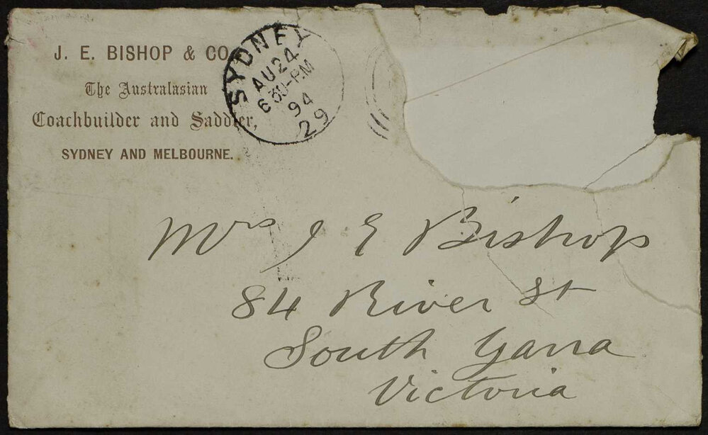 Albert Bishop to Bill (brother), South Yarra