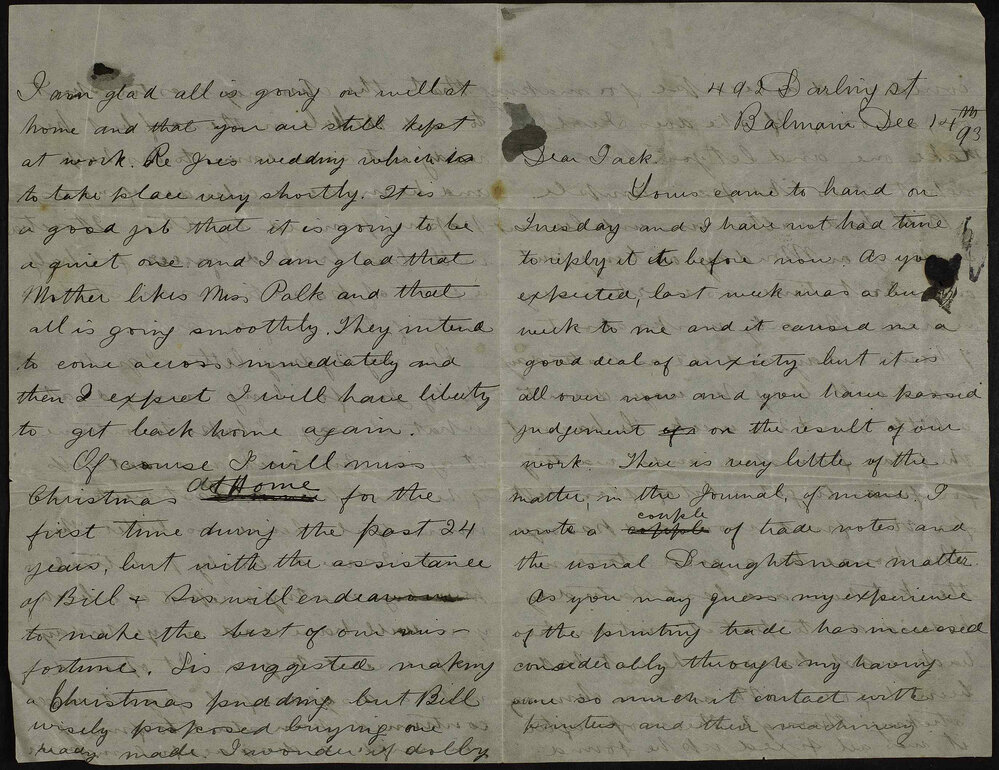 Albert Bishop, Darling Street Balmain to Jack