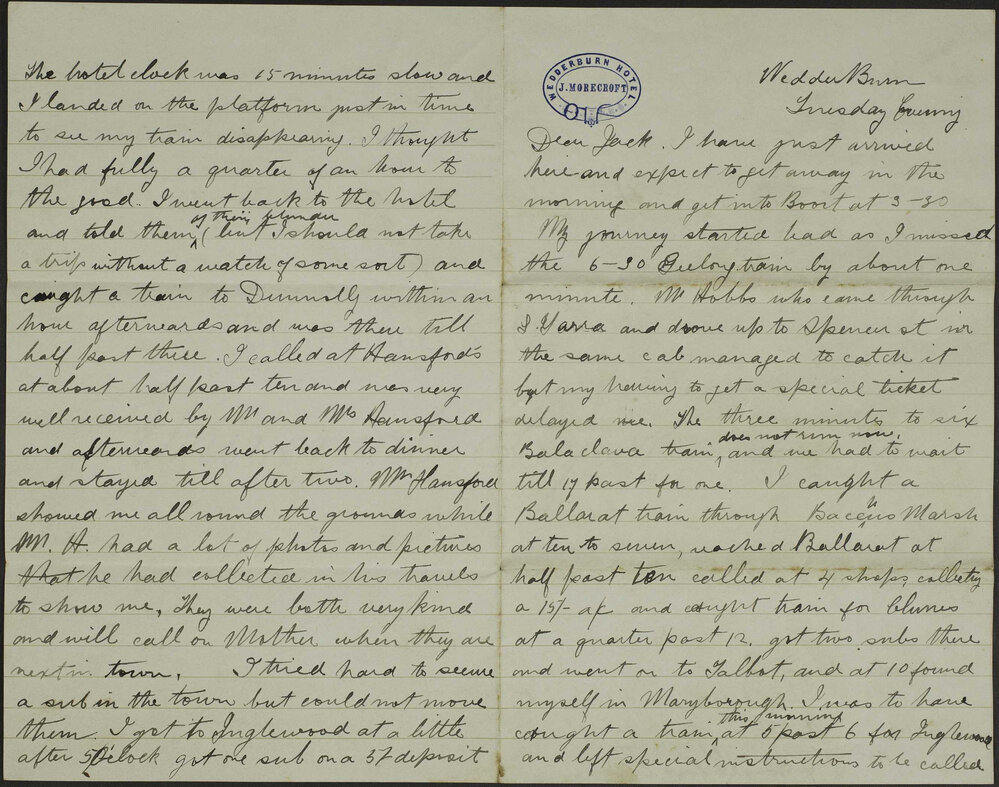 Albert Bishop, Wedderburn