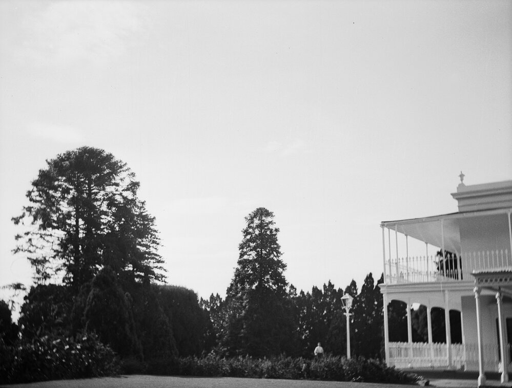 External view of part of the front of the house at 'Como', South Yarra