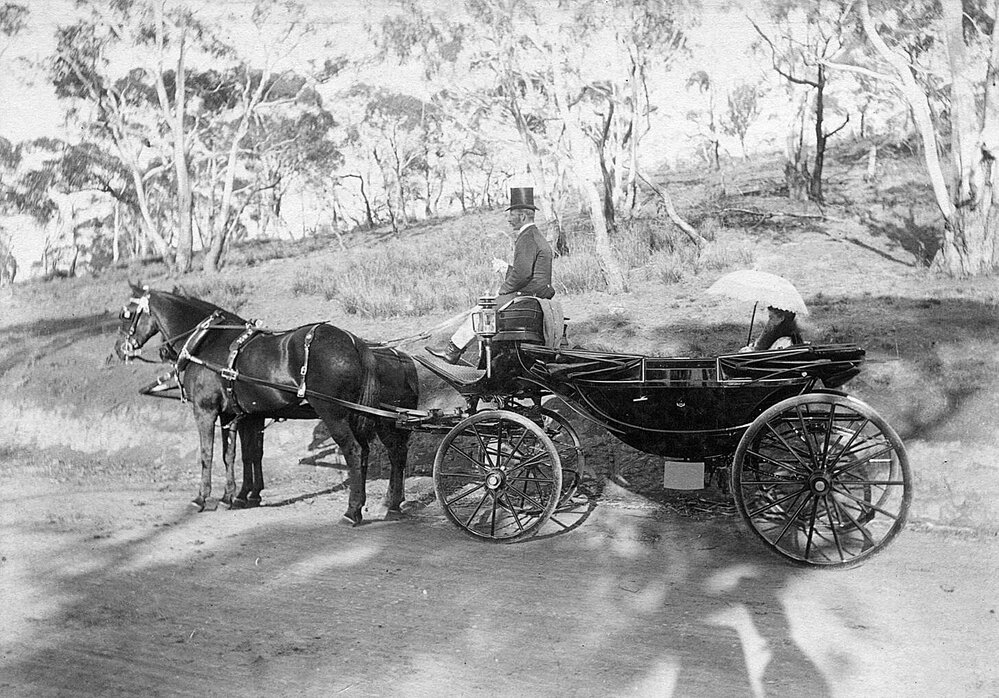 Conveyances of the past.