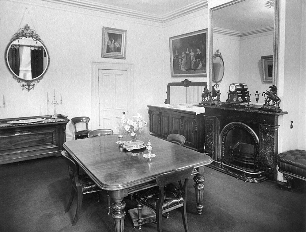 Interior view of 'Como' showing furnishings