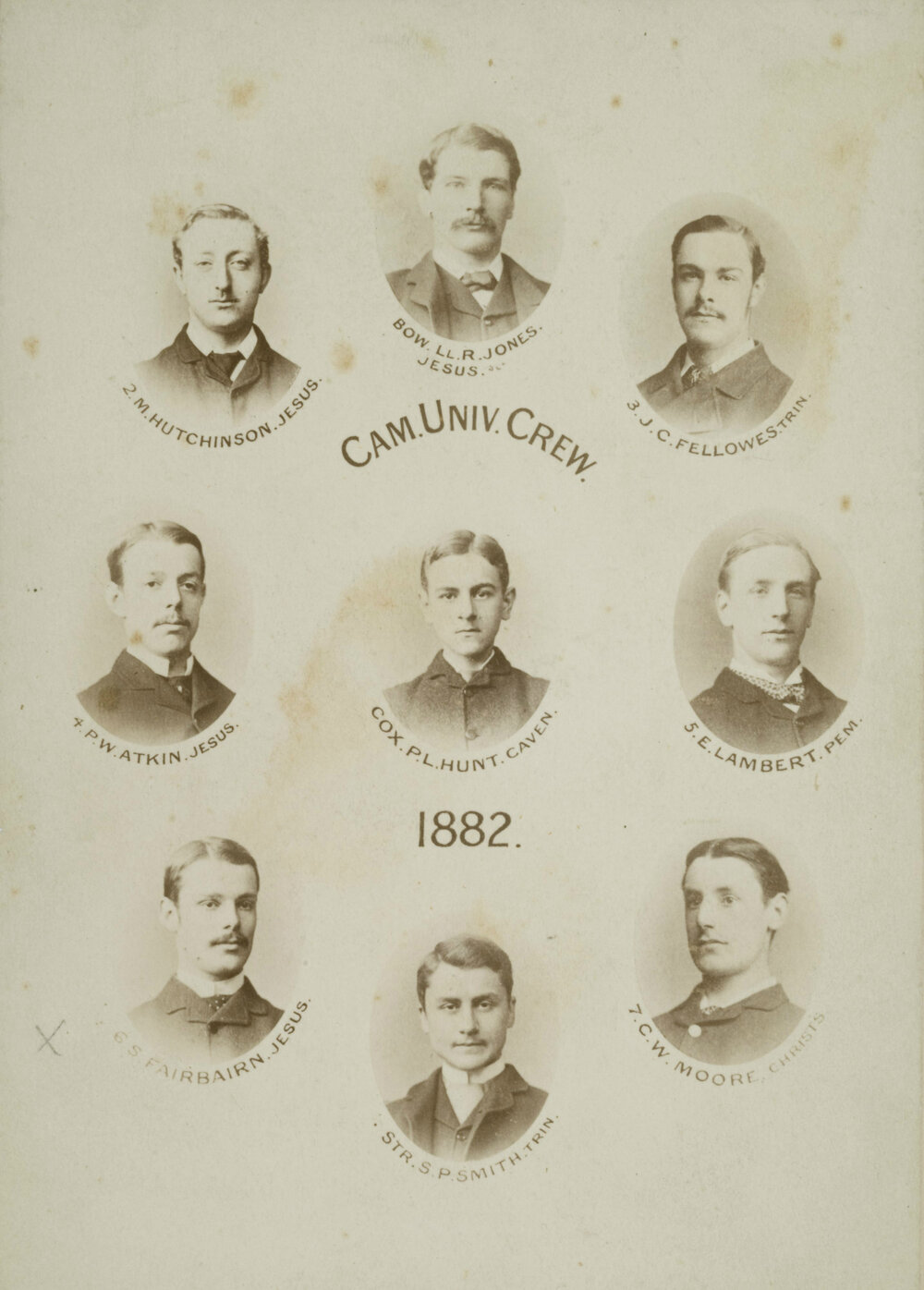 Cambridge University Boat Crew, 1882