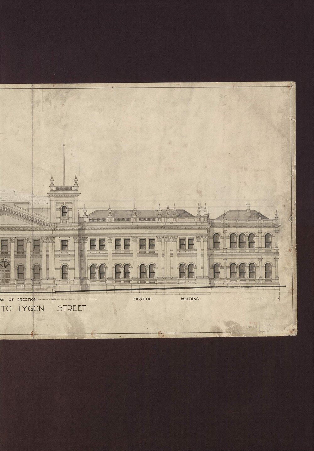 Trades Hall Elevation to Lygon Street [392]