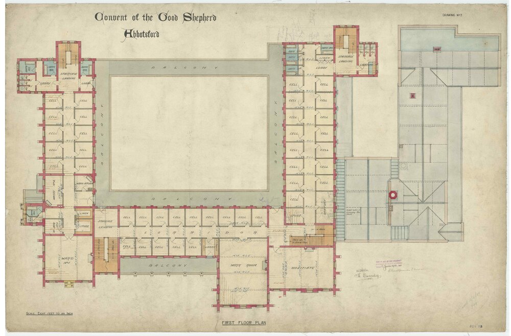 Convent of the Good Shepherd, Abbotsford - First floor plan [481]