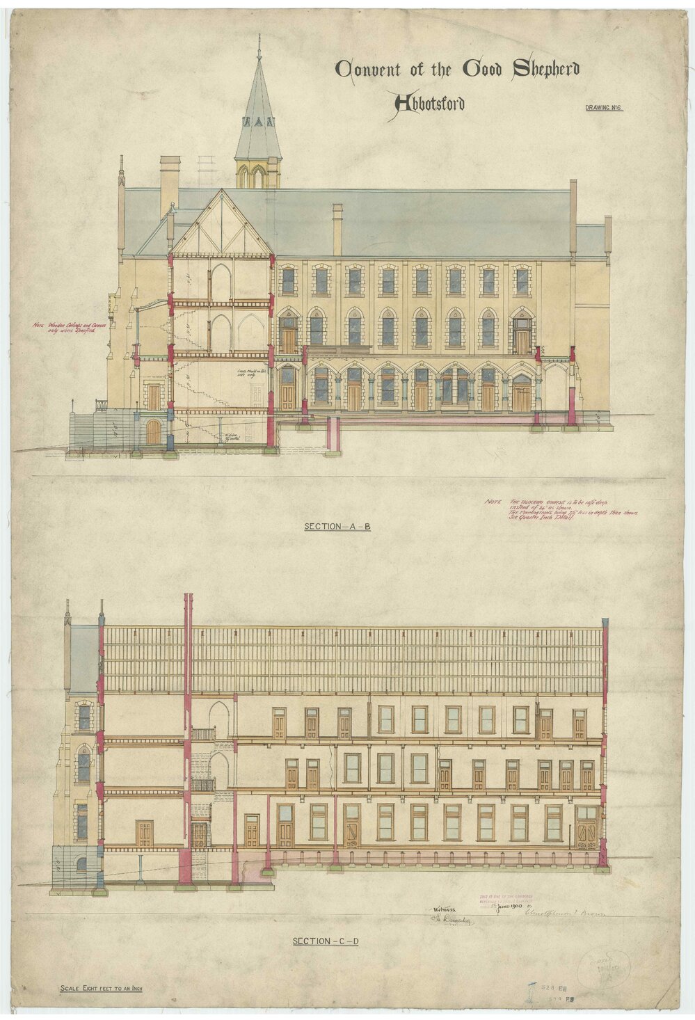 Convent of the Good Shepherd, Abbotsford - Section A-B C-D [1307]