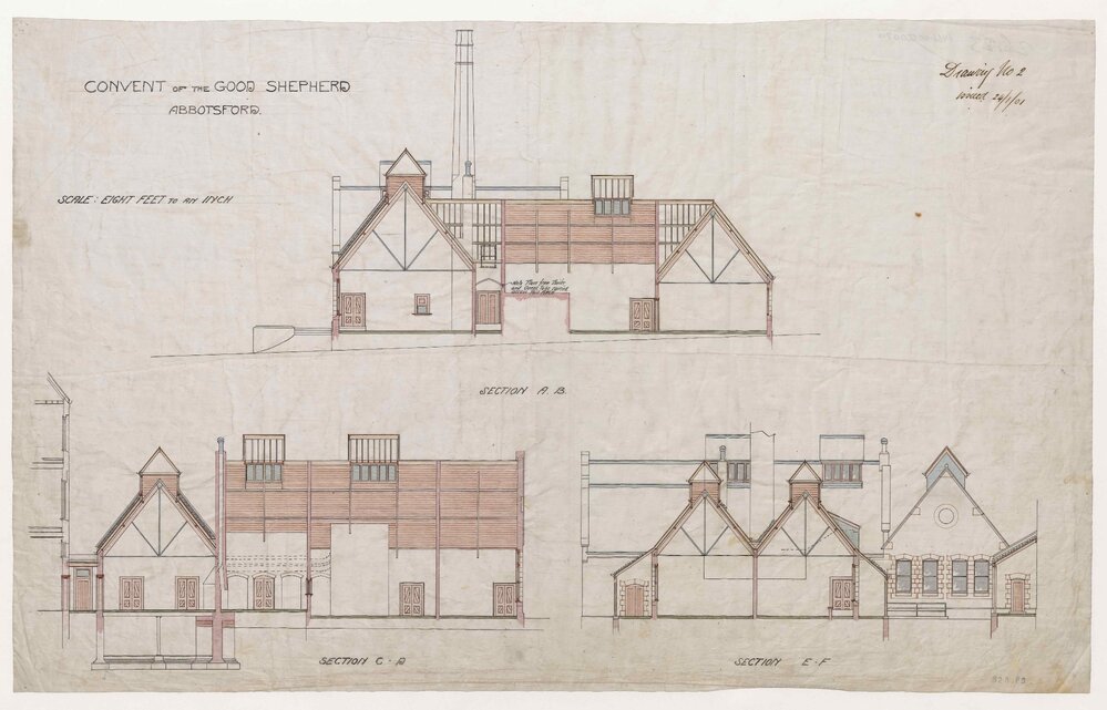 Architectural drawing for the Convent of the Good Shepherd [506]