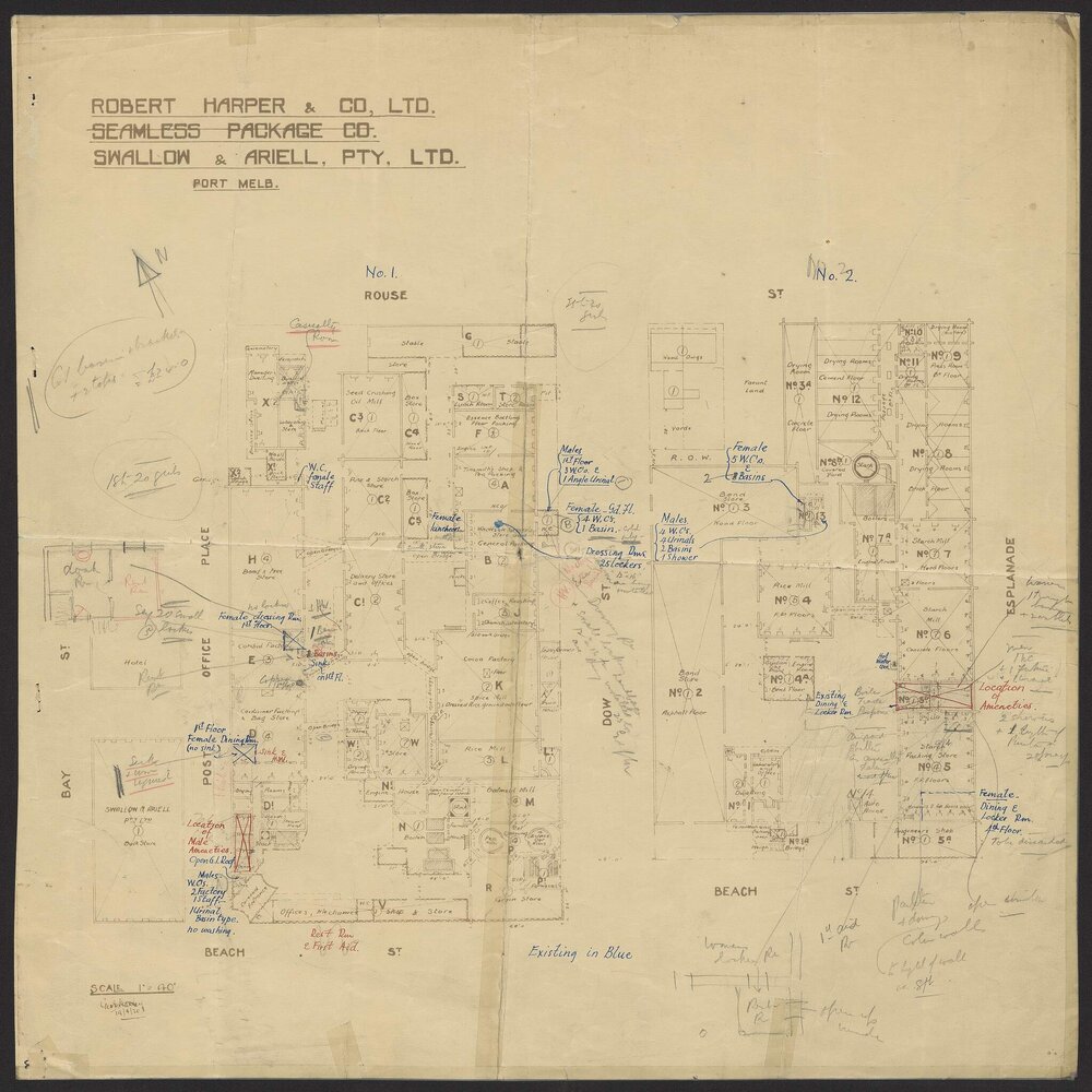 Floor Plan Robert Harper &amp; Co, Ltd. Seamless Package Co. Swallow &amp; Ariell. Pty. Ltd. Port