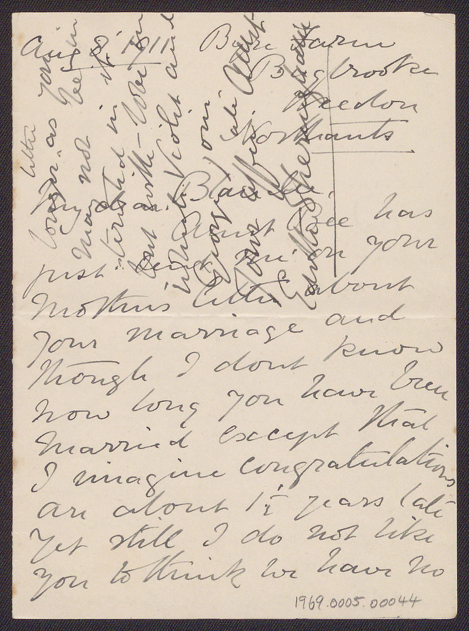 Letter from Blanche Due to an unidentified person