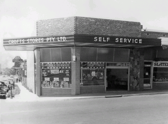 Crofts Stores self-service grocery store in Ashburton, Victoria.