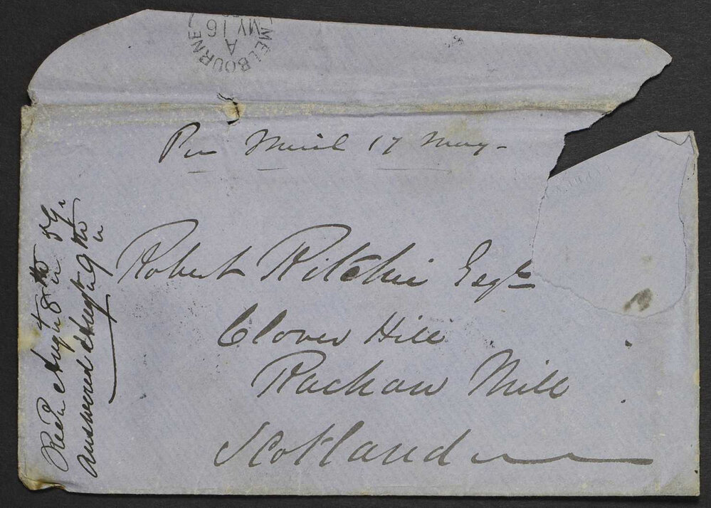 [Daniel Ritchie to Robert Ritchie in Cloverhill Scotland, 12 May 1859]