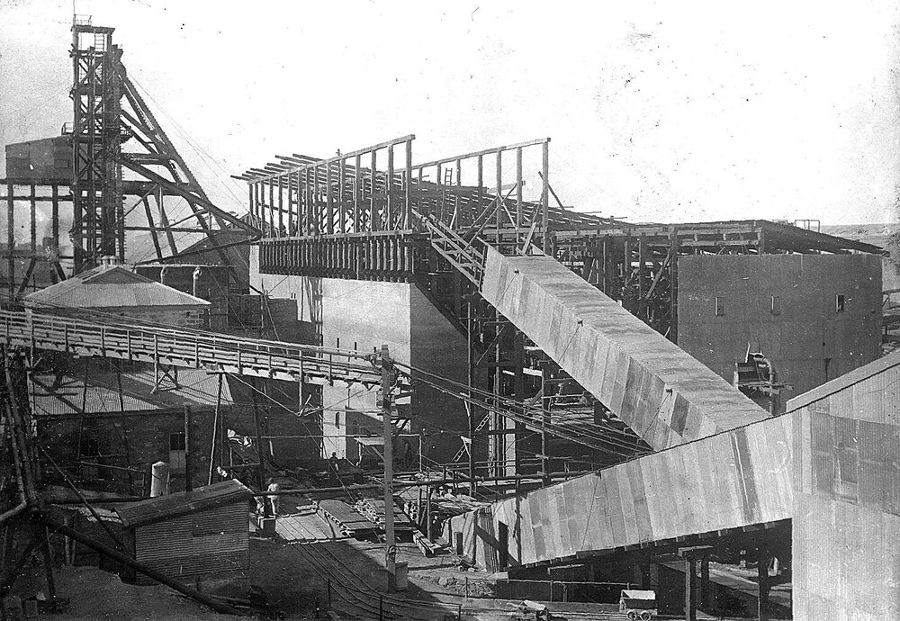 View from No.3 Shaft top brace.