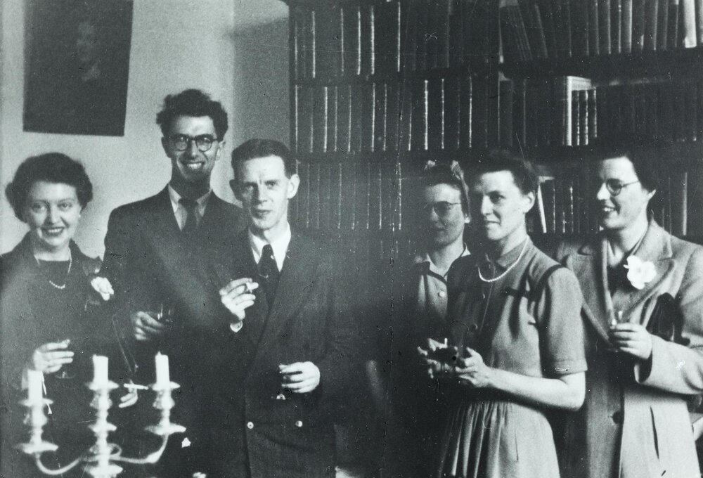 V-E Day in the History Department, University of Melbourne, 1945.