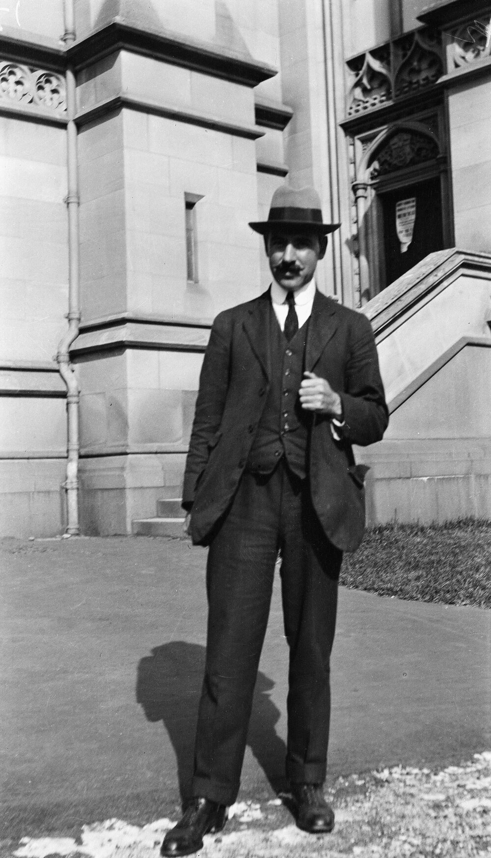 Full-length portrait of Professor Ernest Willington Skeats