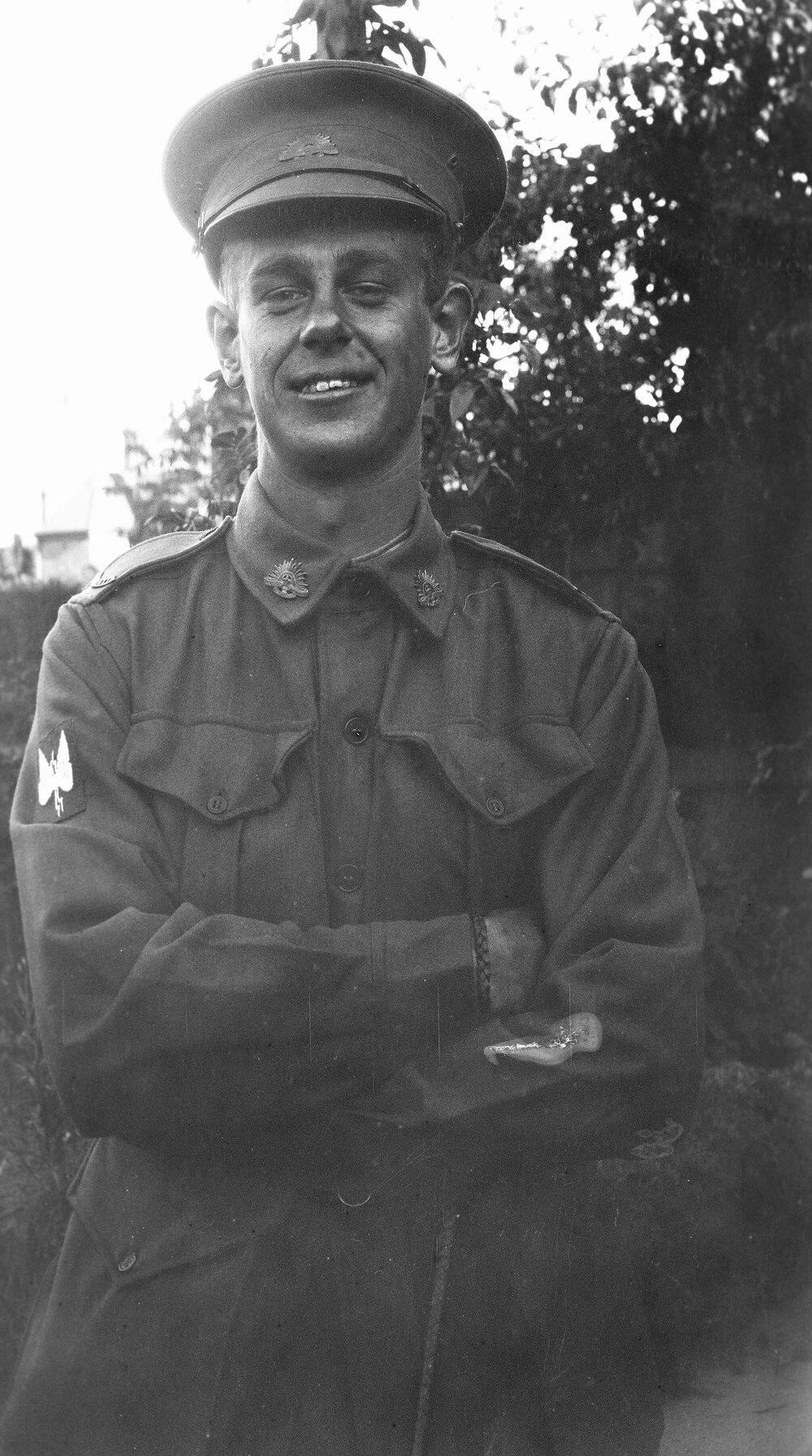 Portrait of a young man in Australian military uniform