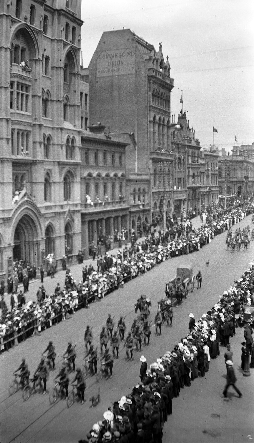 Military march through Melbourne A.I.F
