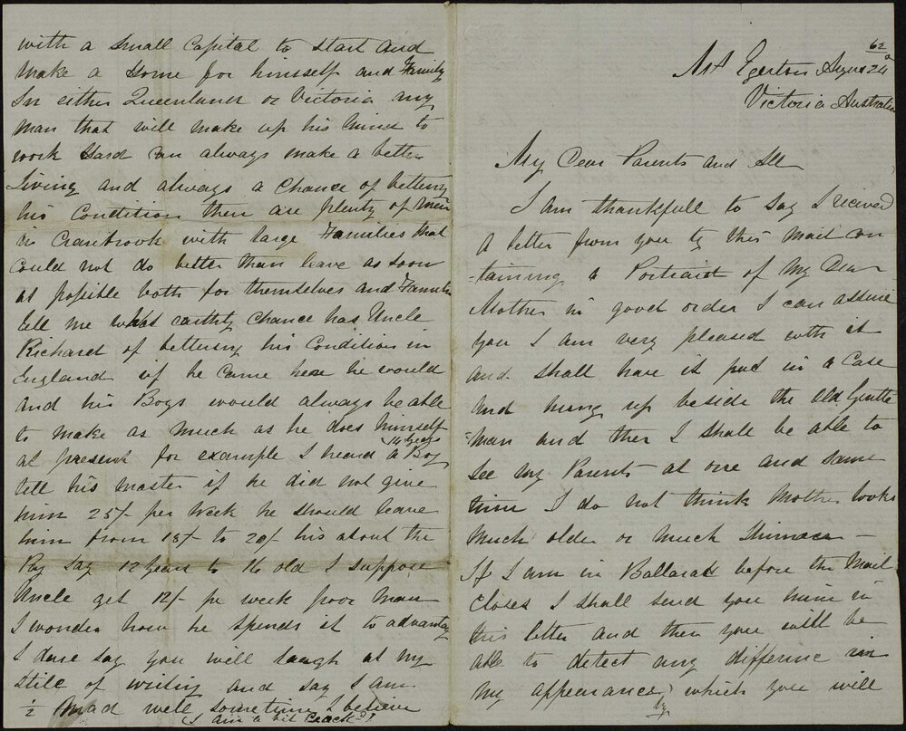 Charles and Jane Foreman, Mt. Egerton, to parents and all.