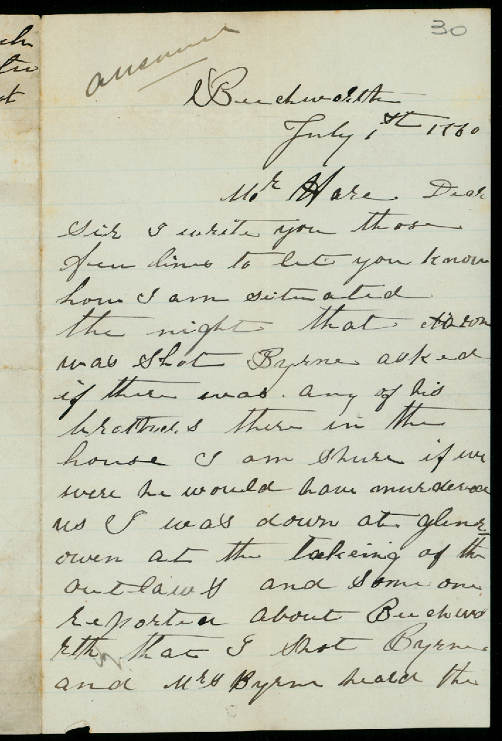 John James (Jack) Sherritt to Francis Hare