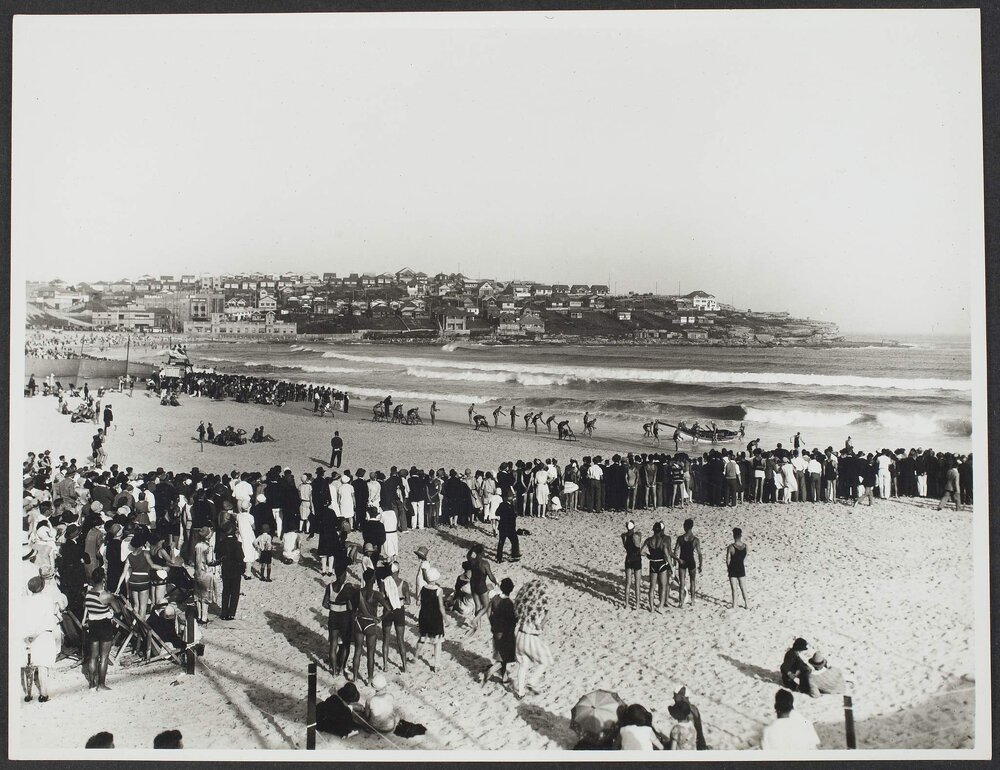 Competition of life savers, carnival Bondi Beach, Sydney, NSW